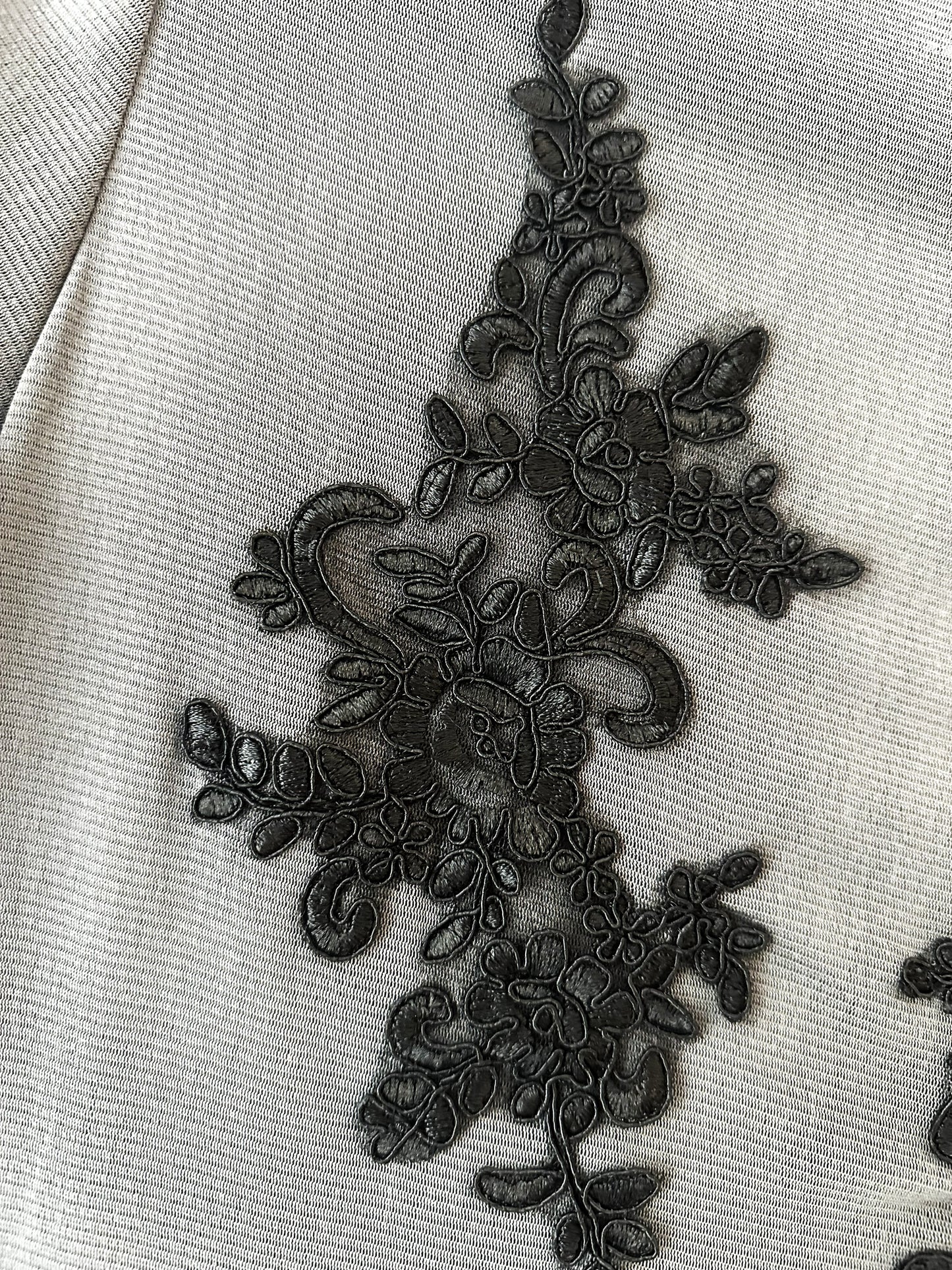 Transparentes Mesh-Kleid mit handgenähter Spitze | Collection 2026