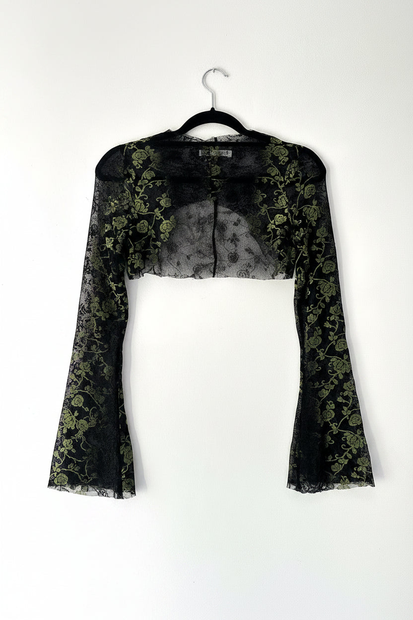 Sleeve aus Spitze & Samt