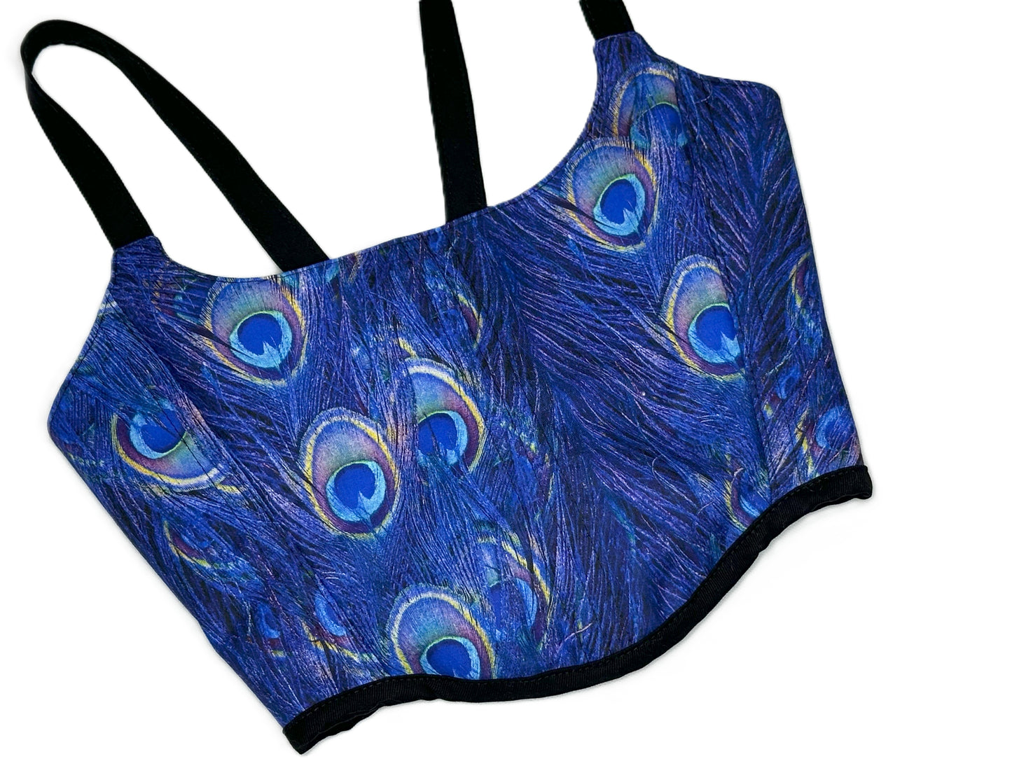 Peacock Feather Corset – Wendbares Fairycore Statement Korsett #589