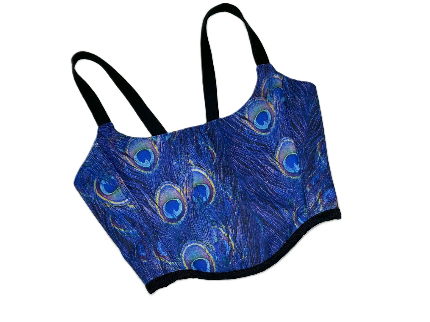 Peacock Feather Corset – Wendbares Fairycore Statement Korsett #589