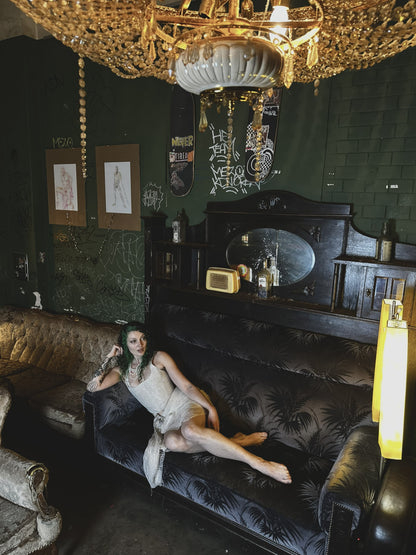 Baumwoll-Korsett mit beigefarbener Spitze | Layered Corset Top Collection 2026