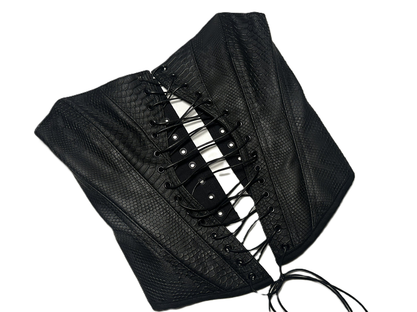 Korsett in Schlangenleder-Optik mit Cut-out | Lace-up Corset | Collwction 2026 #733