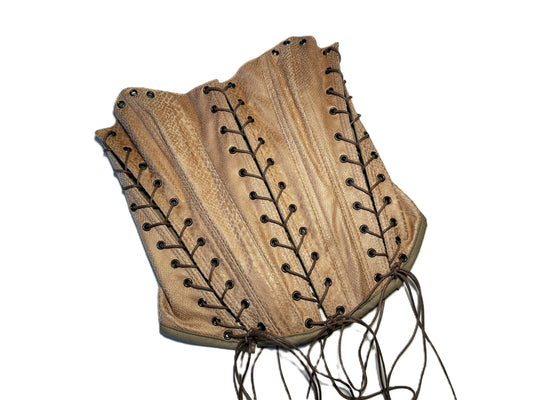 Kunstleder Korsett in Schlangenoptik mit Vierfach-Schnürung #745