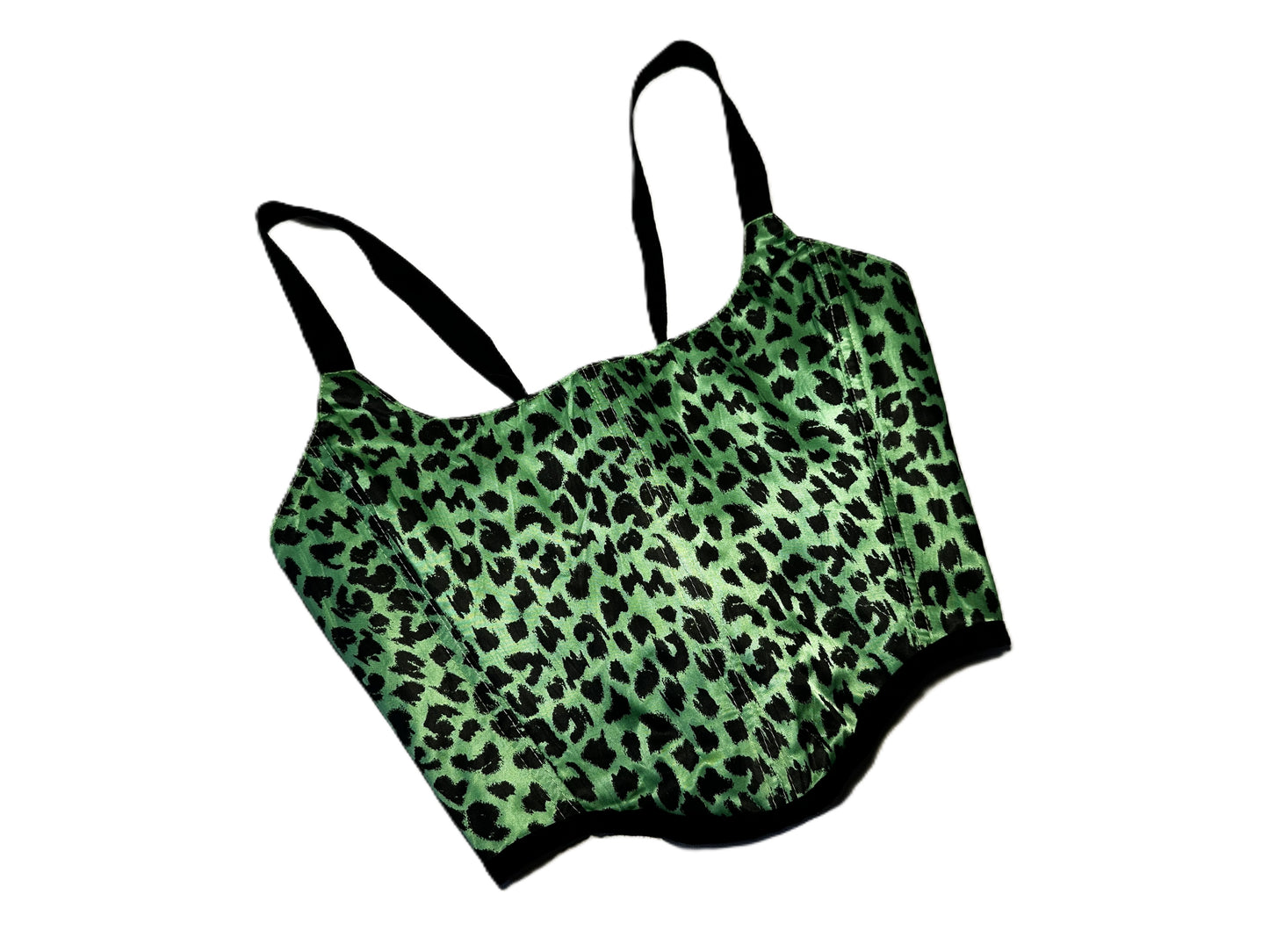 Neon Leo Satin Corset – Wendbar & Größenverstellbar #748