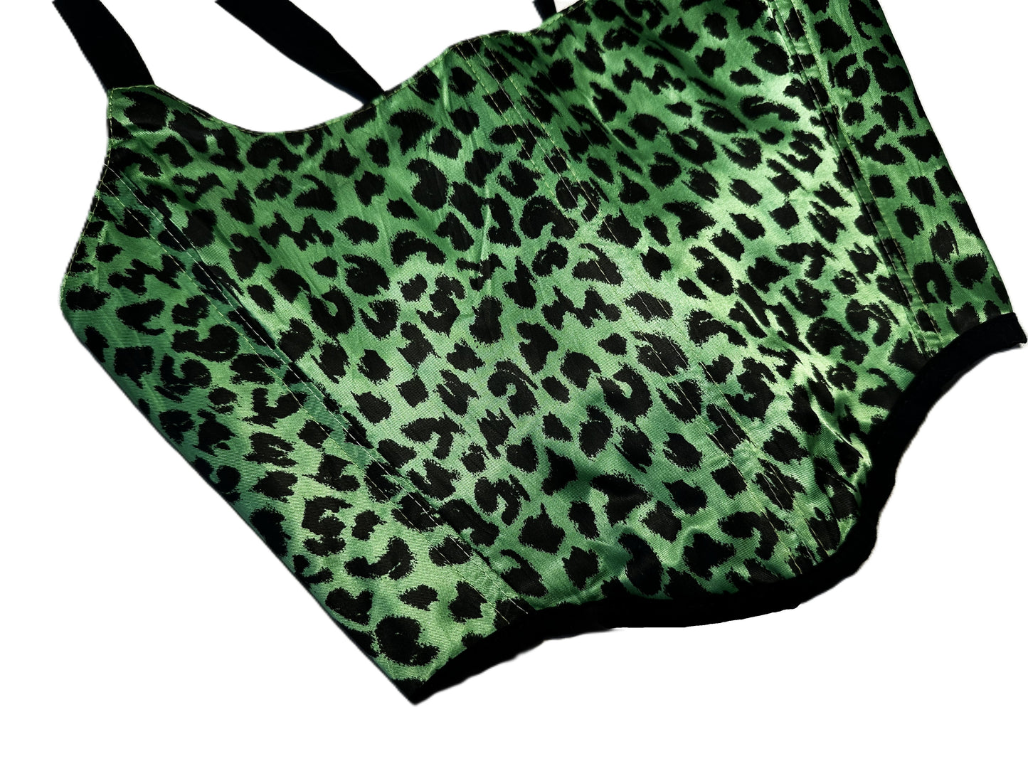 Neon Leo Satin Corset – Wendbar & Größenverstellbar #748