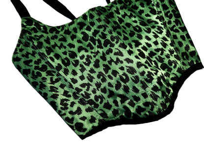 Neon Leo Satin Corset – Wendbar & Größenverstellbar #748