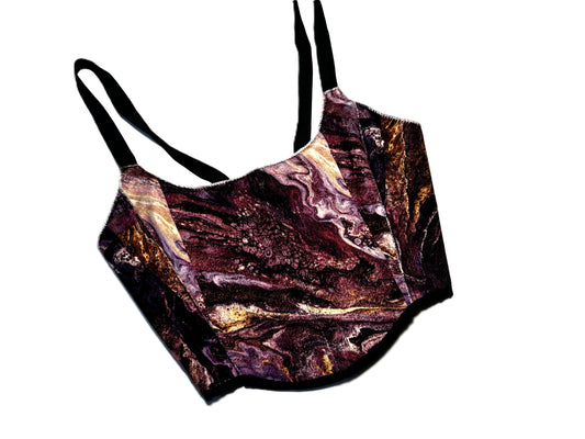 Wendbares Samt Korsett mit Baumwollfutter #750