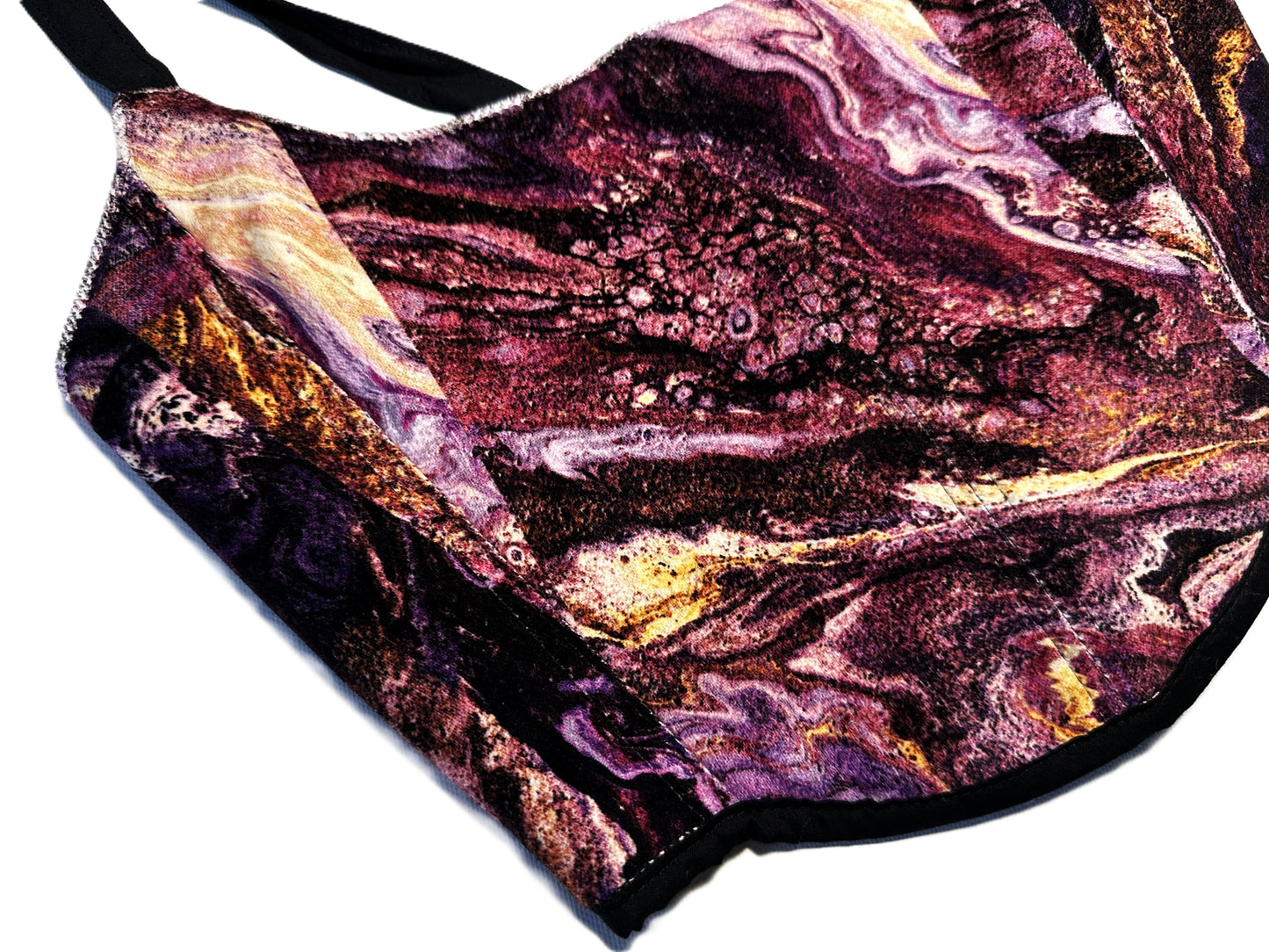 Wendbares Samt Korsett mit Baumwollfutter #750