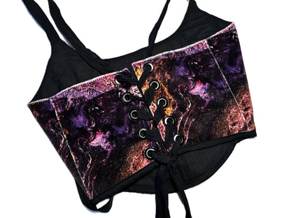 Wendbares Samt Korsett mit Baumwollfutter #750