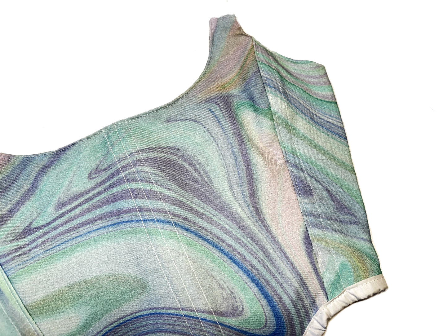 Wendbares Barton Korsett aus Baumwoll Jersey mit weißen Trägern #755