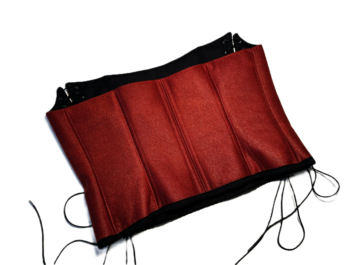 Kunstleder Korsett in Wildlederoptik mit Doppelschnürung – Jeans Only Collection #760