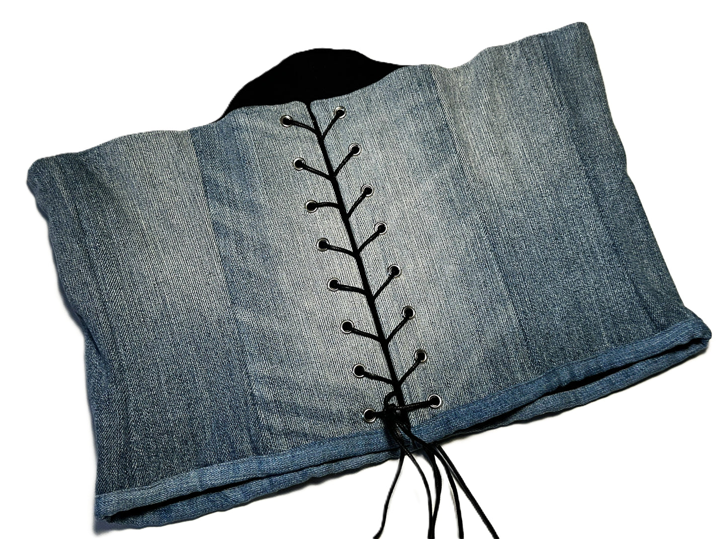 Upcycled Jeans Underbust Korsett – verlängerte Passform #762