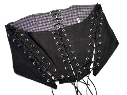 Underbust Korsett aus schwarzer Jeans – 2026 Collection #768