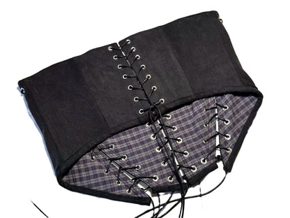 Underbust Korsett aus schwarzer Jeans – 2026 Collection #768