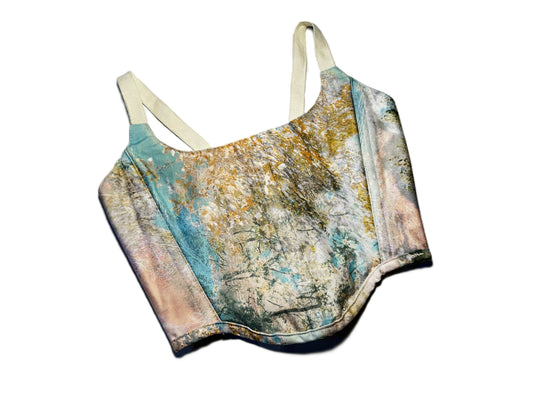 Wendbares Korsett aus gemustertem Baumwolljersey #772