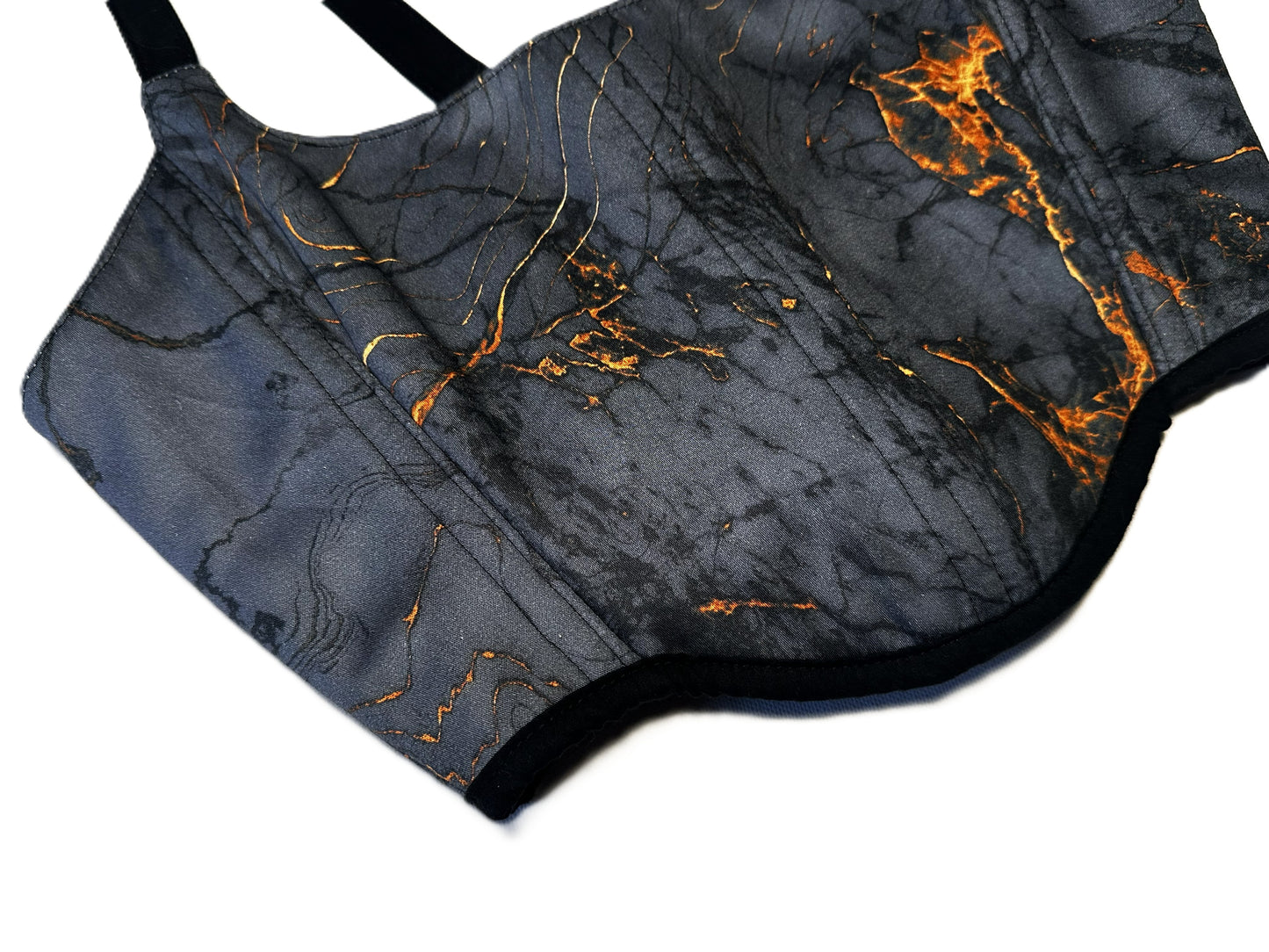 Wendbares Baumwollkorsett Cracked Foil Grün-Gold | 2026 Kollektion #773