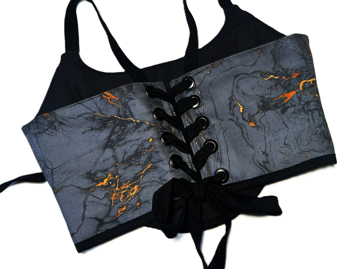 Wendbares Baumwollkorsett Cracked Foil Grün-Gold | 2026 Kollektion #773