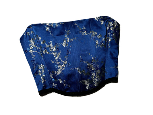 Wendbares Satin Korsett mit ostasiatisch inspiriertem Muster #774