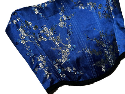 Wendbares Satin Korsett mit ostasiatisch inspiriertem Muster #774
