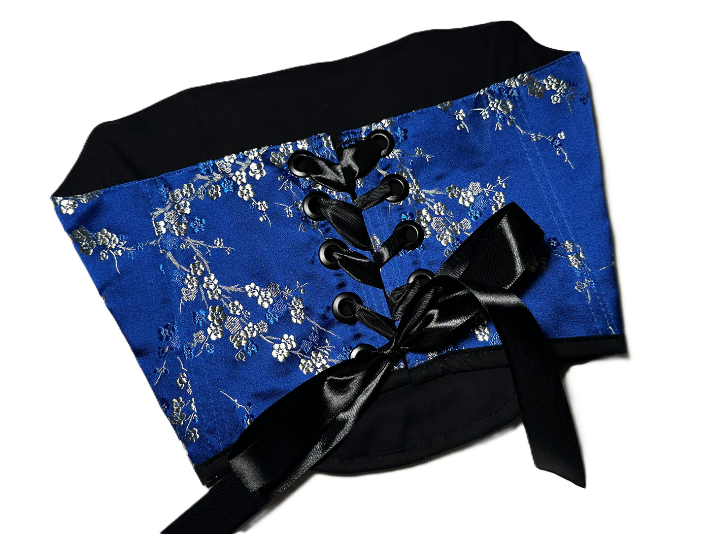 Wendbares Satin Korsett mit ostasiatisch inspiriertem Muster #774