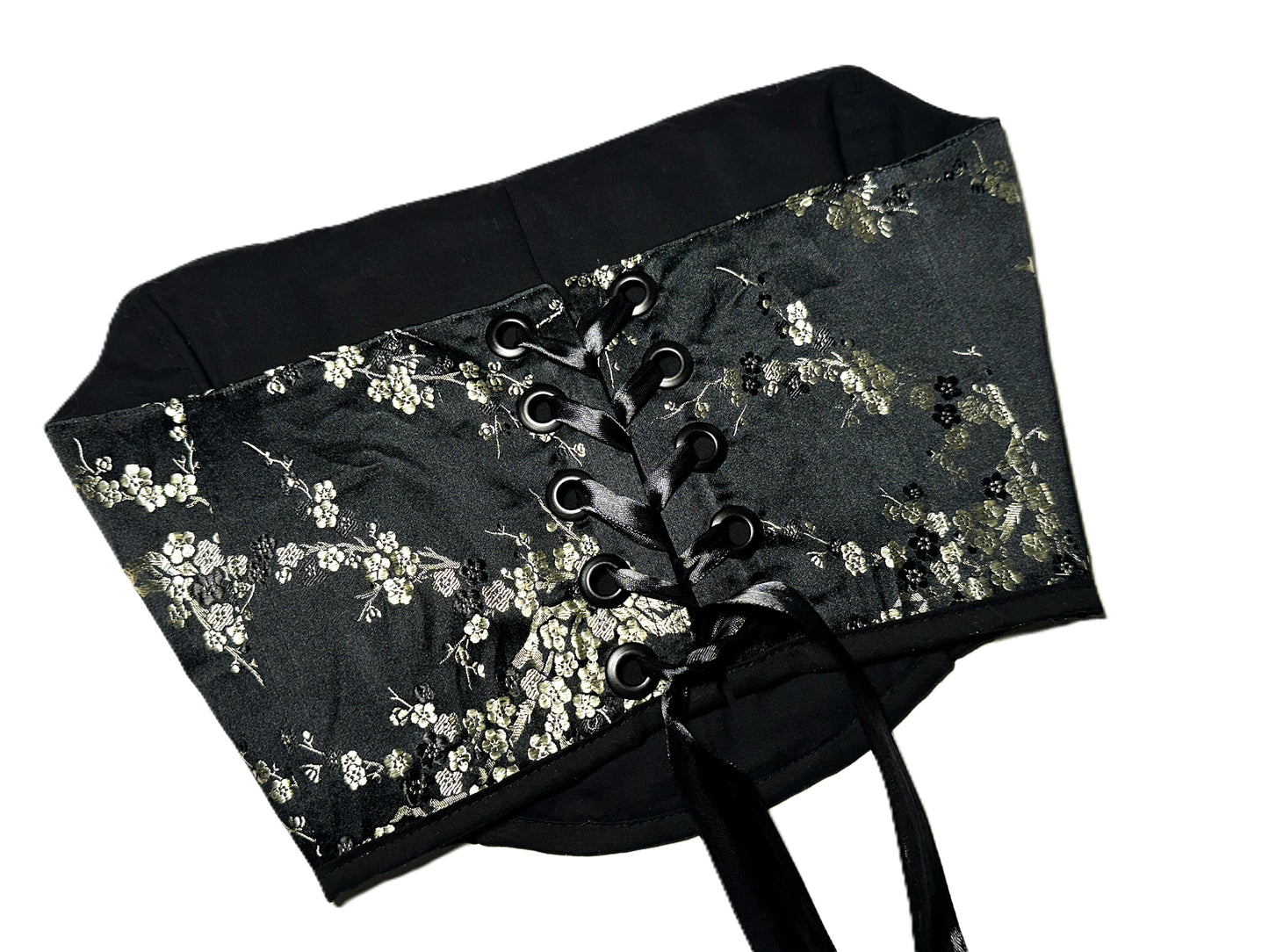 Wendbares Satin Korsett mit floralen Motiven #775