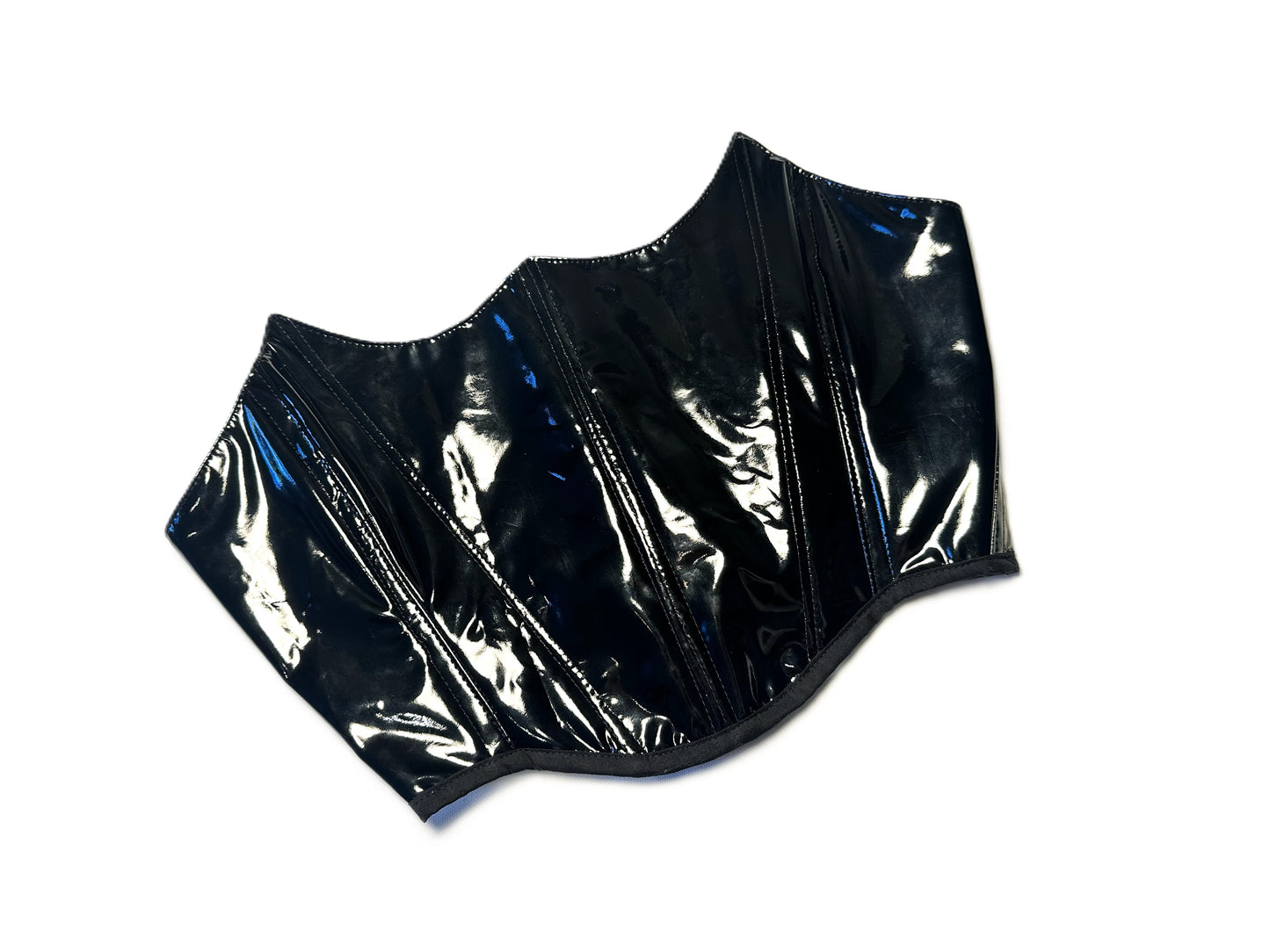 Schwarzes Lack Korsett – High Gloss Statement Piece #786