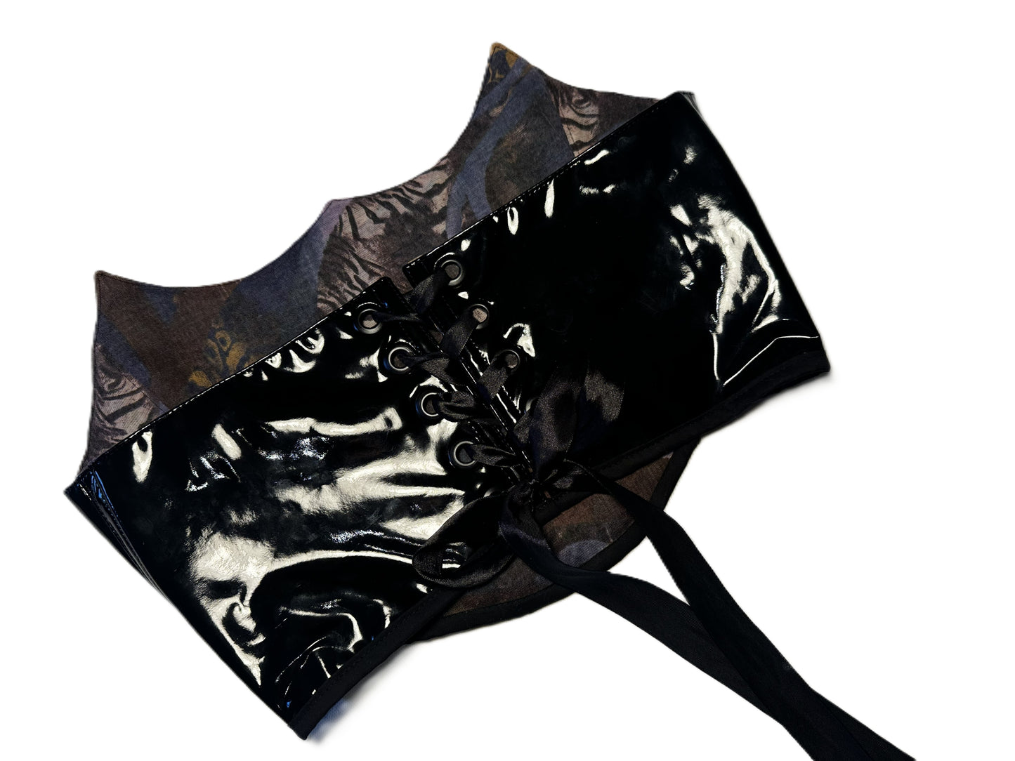 Schwarzes Lack Korsett – High Gloss Statement Piece #786