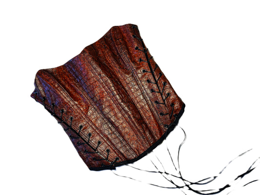 Schlangenoptik Korsett in rotbraunem Farbverlauf – Einzelstück 2025 #787