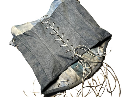 Upcycle Jeans Korsett mit 4 Schnürungen – 2025 Jeans Only Collection #845