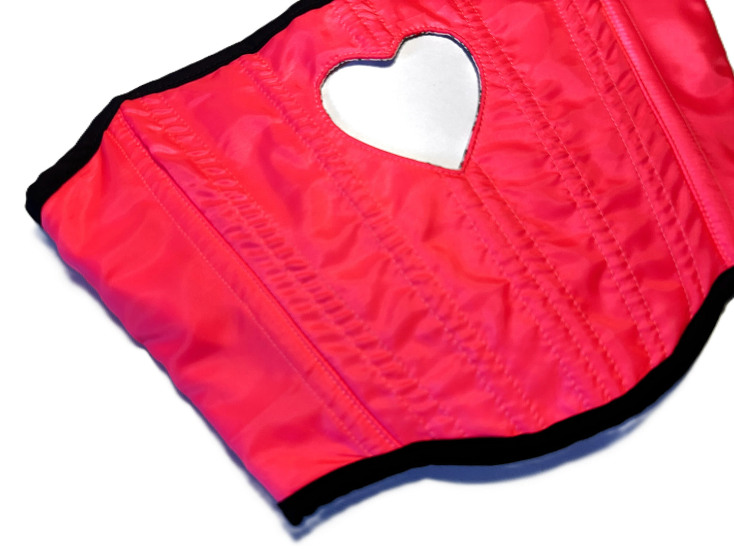 Neon Heart Corset – Y2K Cut-Out Statement Korsett #871