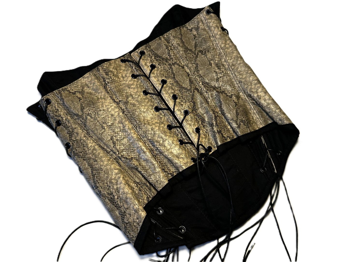 Snake Lace-Up Corsage – Dark Glam Einzelstück #876
