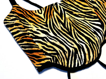 Leopard Corsage – Wild Y2K Statement Top #879