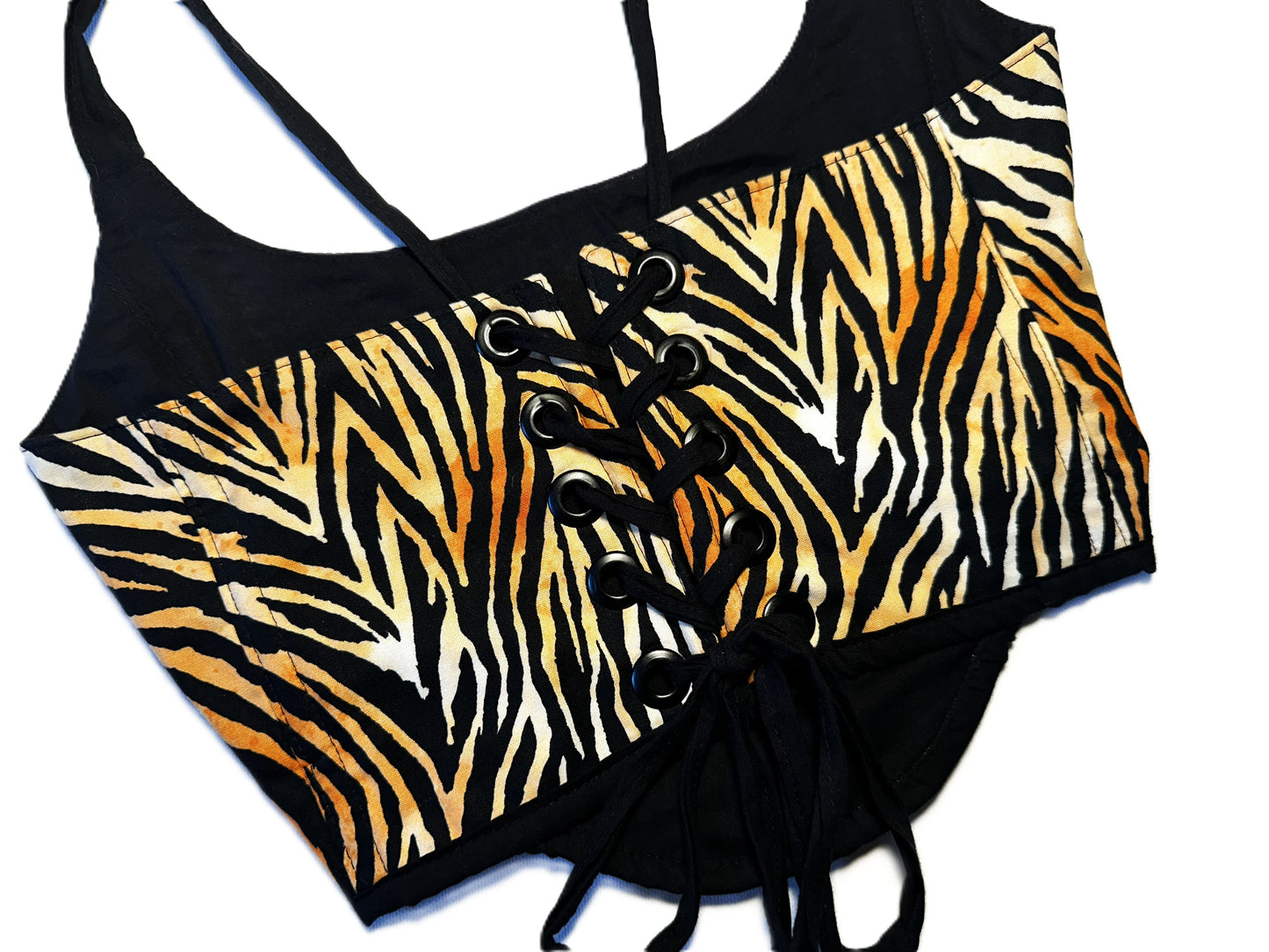 Leopard Corsage – Wild Y2K Statement Top #879