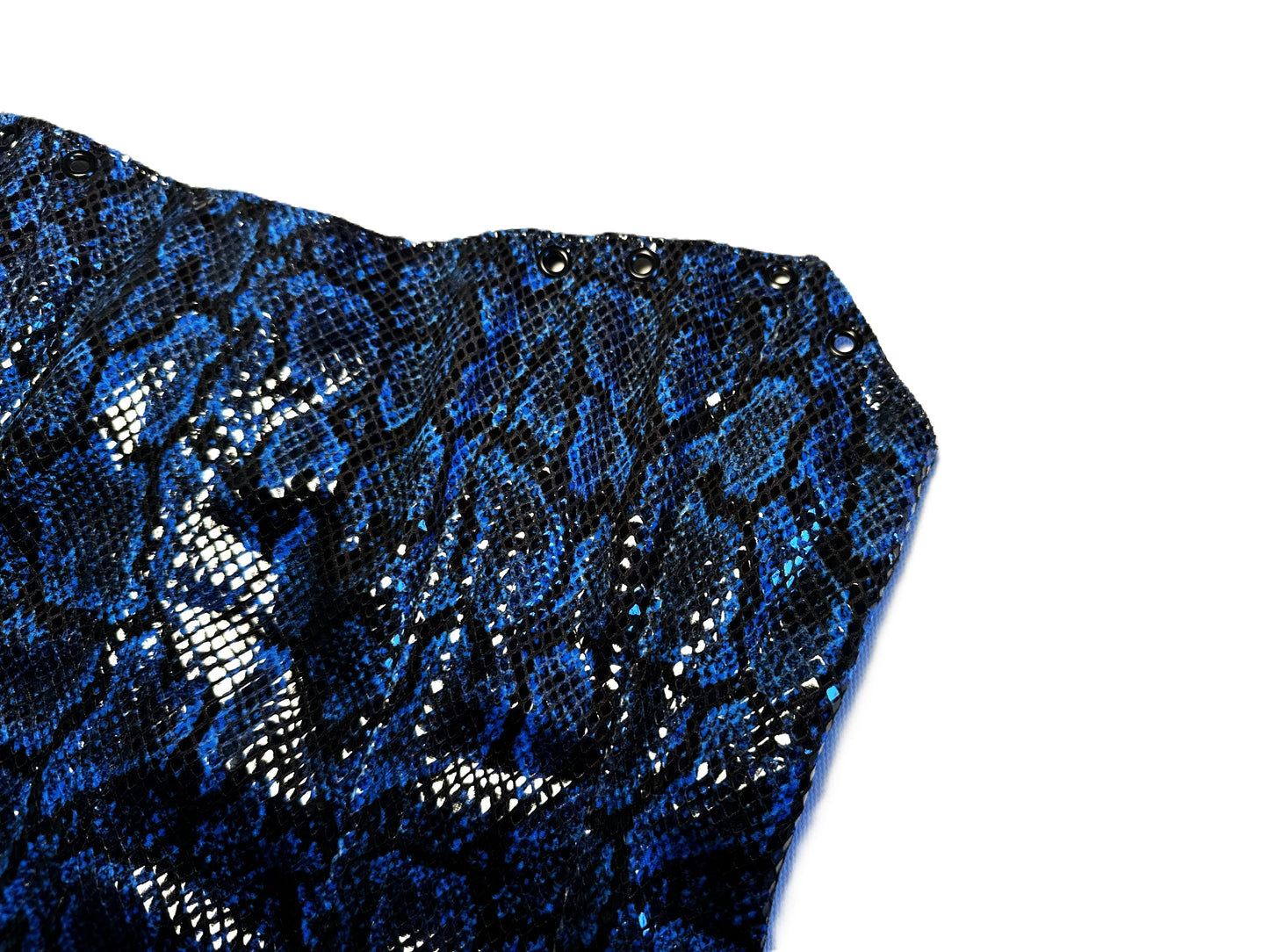 Blue Snake Corsage – Cyber Gothic Lace-Up Korsett #883