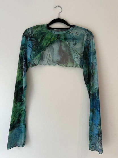 Sleeve Mesh grün/blau